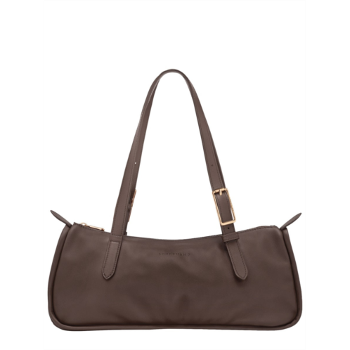 LONGCHAMP neutrals looong elongated silhouette leather shoulder bag