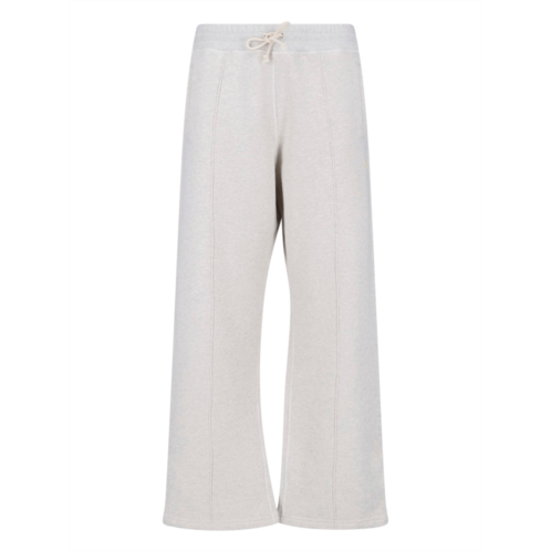 GOLDEN GOOSE cropped wide-leg trousers with drawstring waistband