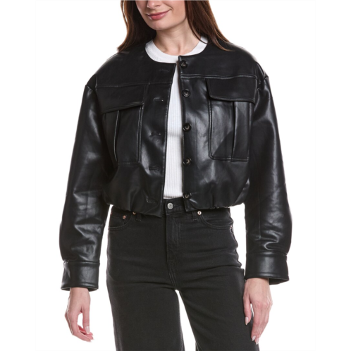 Endless Rose vegan leather button jacket