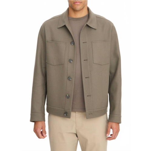 Vince splittable shop jacket in smoke