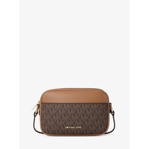 michael kors outlet jet set small signature logo camera crossbody bag
