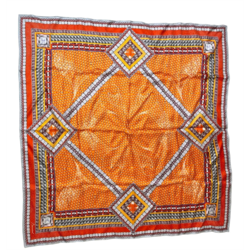 Baccarat 2809897 ladies louxor twillsilk maxi tie orange scarf