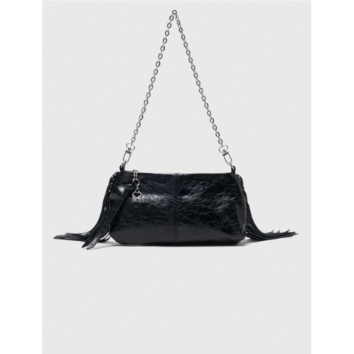 Maje patent leather miss m pouch bag