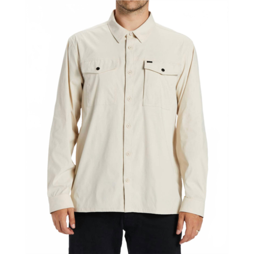 Billabong surftrek tech long sleeve shirt in chino