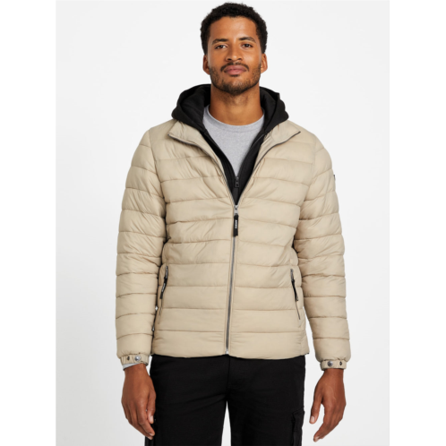 Guess Factory harrison hooded quilted jacket