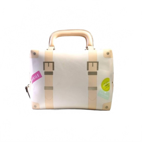 Kate Spade sand hill circle trunk satchel in natural