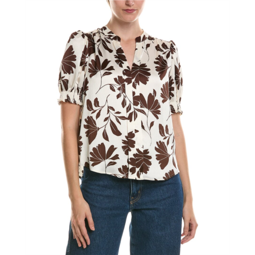 anne klein petite y front blouse