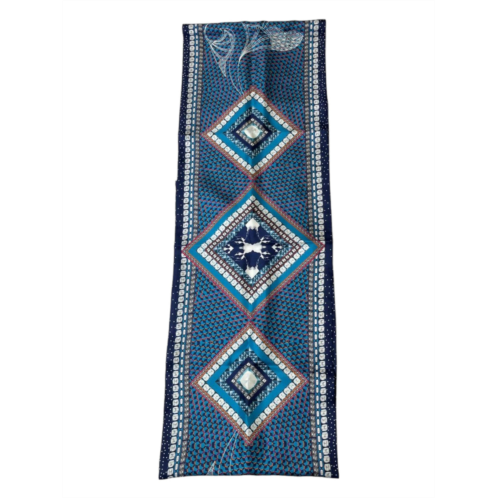 Baccarat 2809051 ladies louxor twillsilk maxi tie blue scarf
