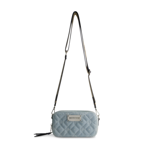 True Religion studded denim camera bag