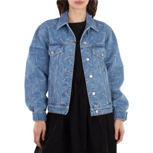 Bally logo-print cotton denim jacket