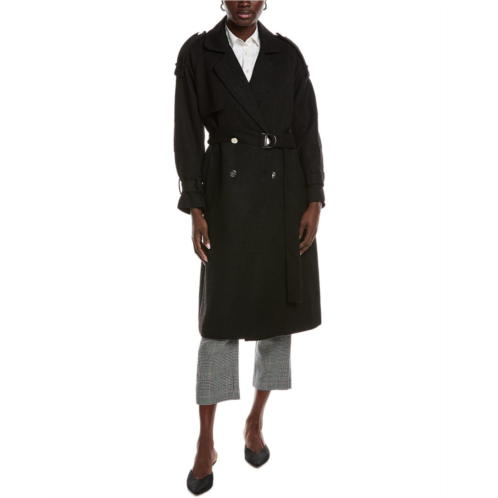 Maje tweed trench coat