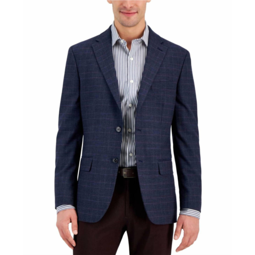 Tommy Hilfiger mens modern fit sport coat blazer in navy blue plaid