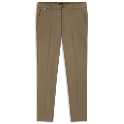 BOSS slim-fit trousers in twill