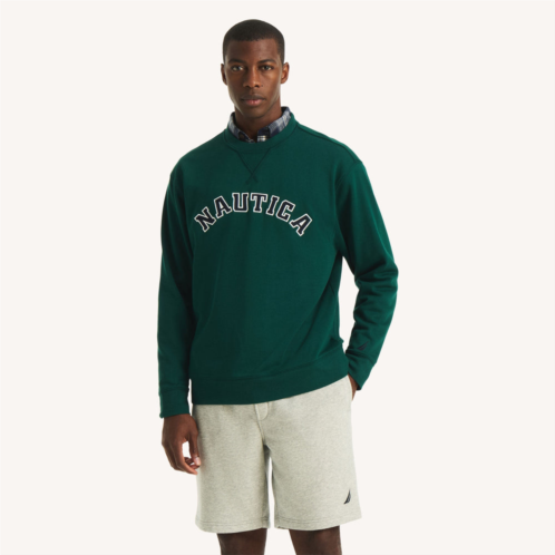 Nautica mens fleece crewneck sweatshirt