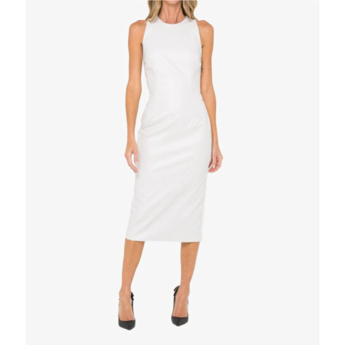 JBQ victoria midi dress in off white