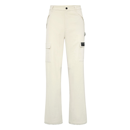 PLEIN SPORT technical nylon loose fit cargo trousers scratch