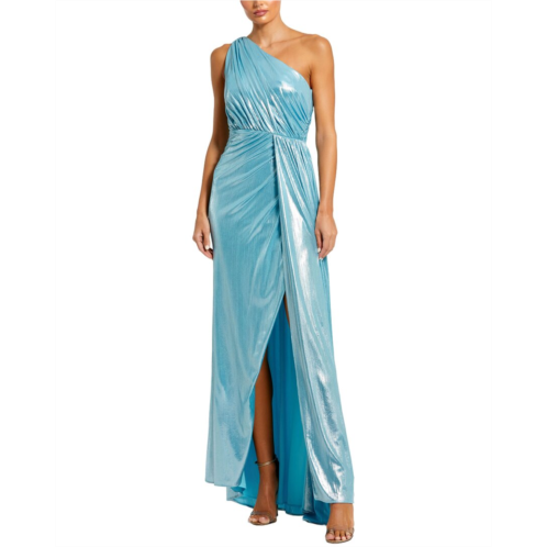 Mac Duggal one shoulder draped gown
