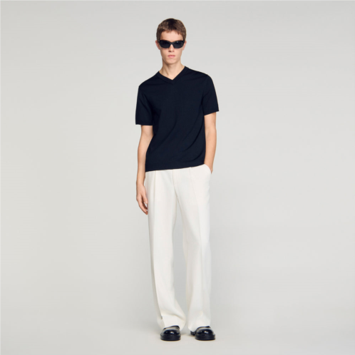 Sandro short-sleeve v-neck t-shirt