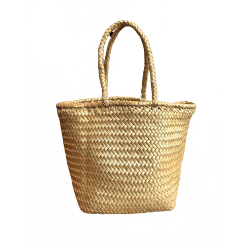 Dragon Diffusion womens grace basket bag in gold