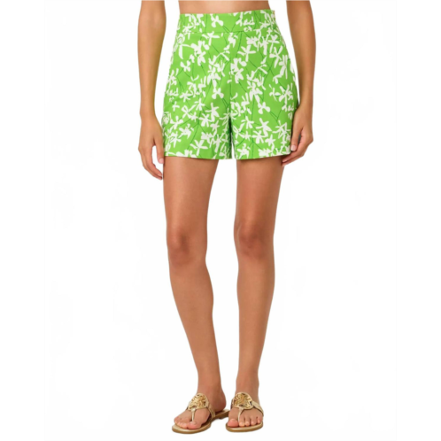 Lilly Pulitzer womens sarissa stretch short in crocodile green