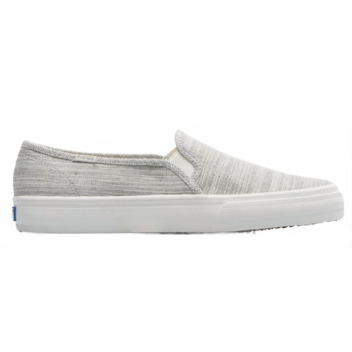 Keds womens double decker static ticking stripe shoe in grey