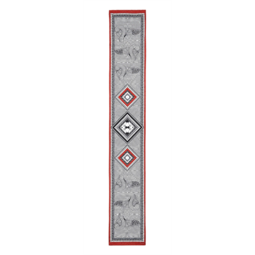 Baccarat 2809053 ladies louxor twillsilk maxi tie black & white scarf