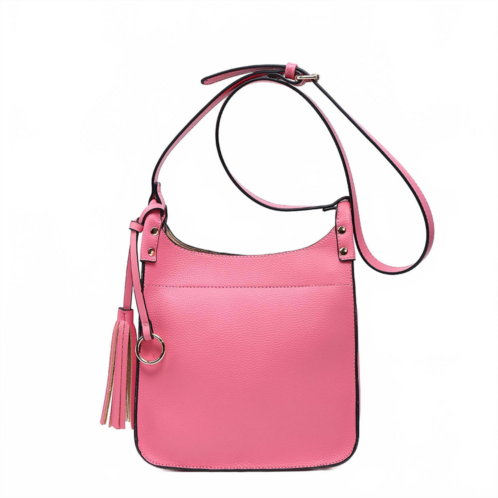 Jen & Co. womens lucinda crossbody bag in bubblegum
