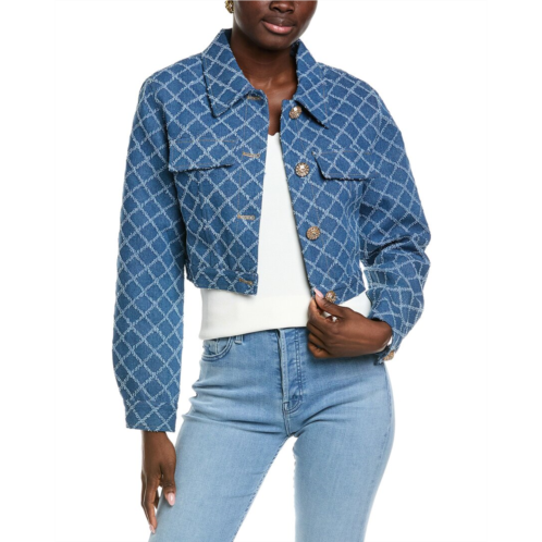 Endless Rose distressed cropped denim jacket