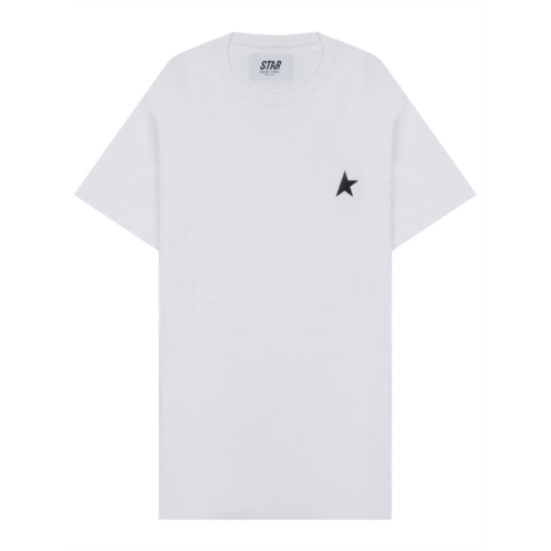 GOLDEN GOOSE neutral star emblem relaxed cotton t-shirt