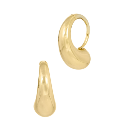 SAVVY CIE JEWELS 18k yellow gold plated rain drop earrings