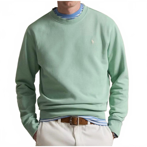 POLO RALPH LAUREN loopback fleece sweatshirt in celadon
