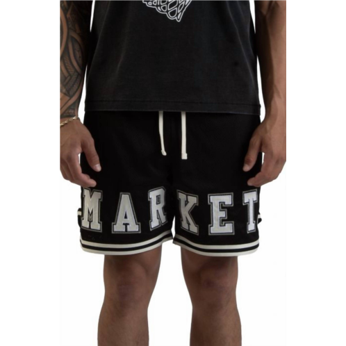 MARKET game mesh shorts in black