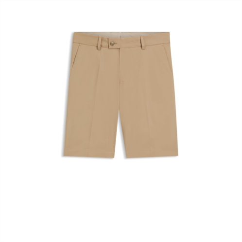 BOSS tapered-fit shorts in cotton silk and stretch