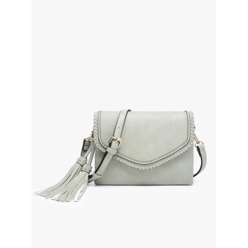 Jen & Co. womens sloane crossbody bag in light sage