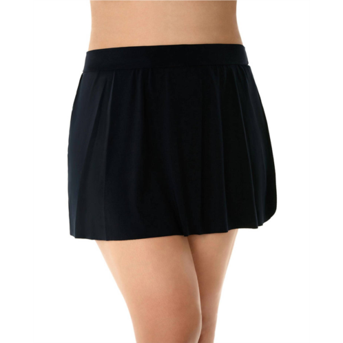 Magicsuit plus size jersey tennis swim skirt in black