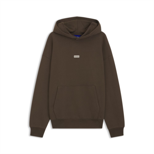 HUGO logo-detail hoodie in cotton terry