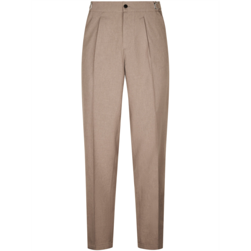 CELLAR DOOR tailored beige trousers with pleated front
