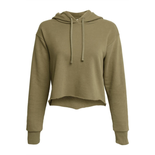 Next Level women´s laguna sueded raw edge crop hoodie