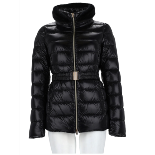 HERNO quilted cinched waist polyamide down jacket