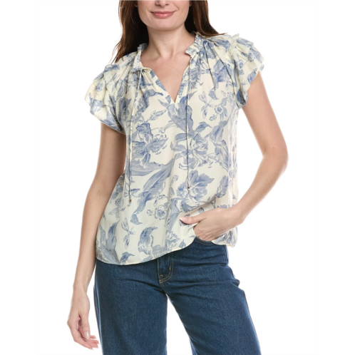 Philosophy flutter print blouse