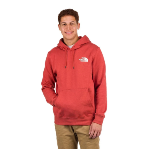 the north face 80/20 throwback hoodie mens spice red kangaroo pocket sgn1840