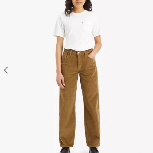 LEVI premium baggy dad corduroy jeans in brown