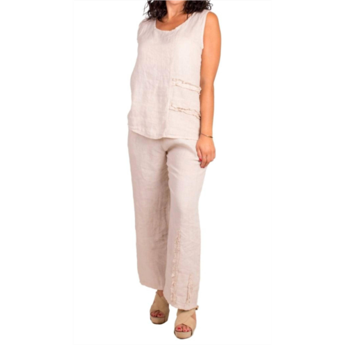 GIGI MODA palermo linen pants in beige