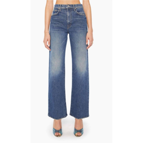 Mother the lasso sneak wide leg jean in punk nouveau