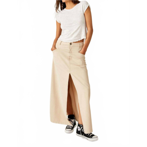 Free People movement come as you are corduroy skirt in beechwood