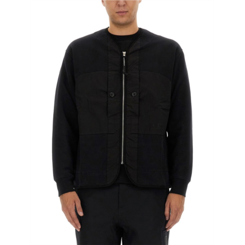 C.P. Company buttoned front zip sweatshirt