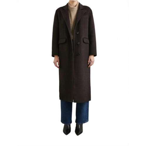 Rails houndstooth coat in brown
