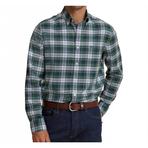 SOUTHERN TIDE gordon tartan skipjack sport shirt in salt meadow