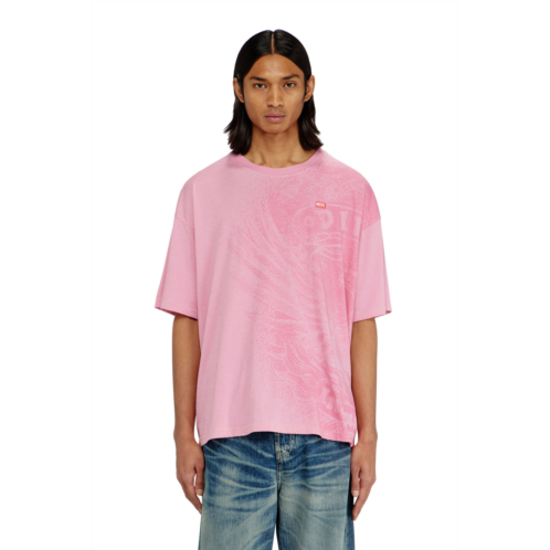 Diesel relaxed t-shirt with pigment prints