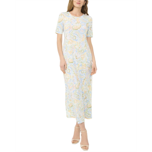 Vince Camuto 3/4 sleeve crewneck maxi dress